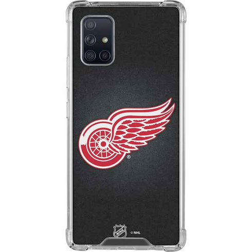 NHL Detroit Red Wings Black Background Galaxy A71 5G Clear Case