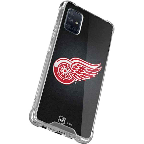 NHL Detroit Red Wings Black Background Galaxy A71 5G Clear Case