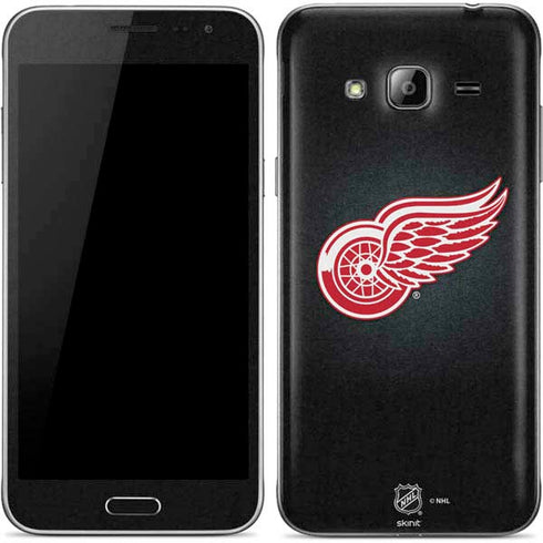 NHL Detroit Red Wings Black Background Galaxy J3 Skin