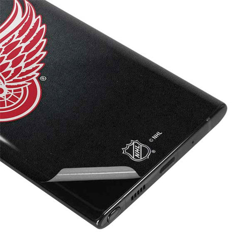 NHL Detroit Red Wings Black Background Galaxy Note 10 Skin