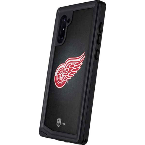 NHL Detroit Red Wings Black Background Galaxy Note 10 Waterproof Case
