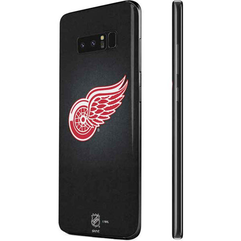 NHL Detroit Red Wings Black Background Galaxy Note 8 Skin
