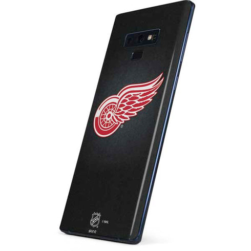 NHL Detroit Red Wings Black Background Galaxy Note 9 Skin