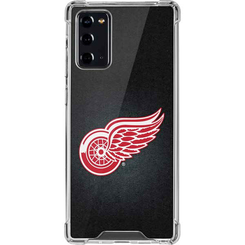 NHL Detroit Red Wings Black Background Galaxy Note20 5G Clear Case