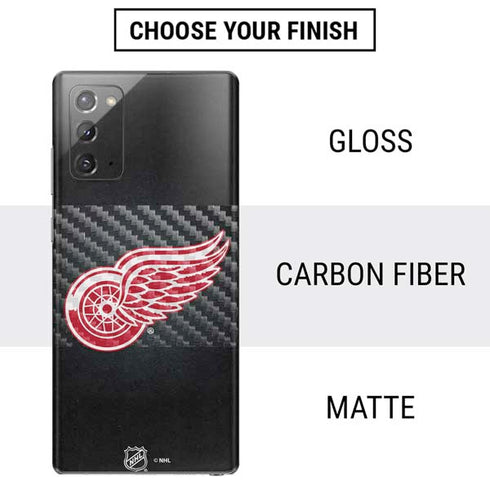 NHL Detroit Red Wings Black Background Galaxy Note20 5G Skin