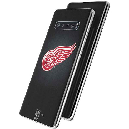 NHL Detroit Red Wings Black Background Galaxy S10 Plus Skin