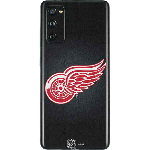 NHL Detroit Red Wings Black Background Galaxy S20 Fan Edition Skin