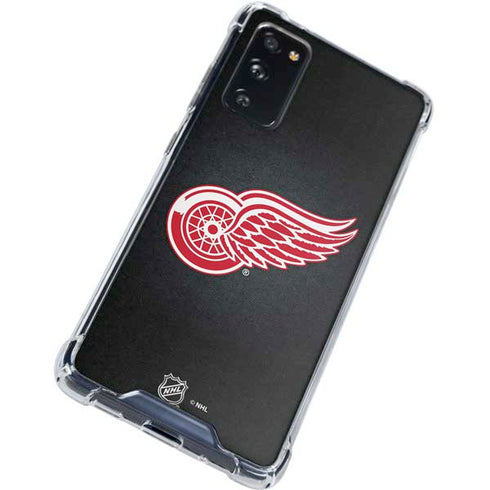 NHL Detroit Red Wings Black Background Galaxy S20 FE Clear Case