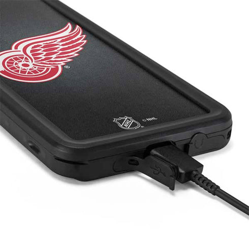 NHL Detroit Red Wings Black Background Galaxy S20 Plus Waterproof Case