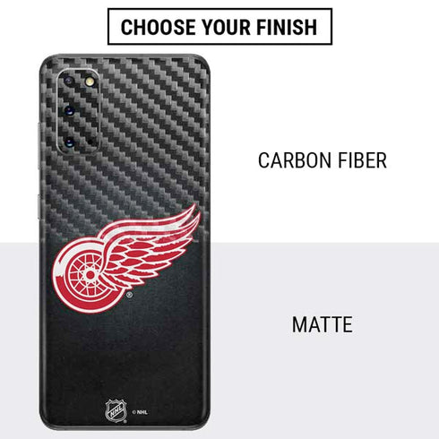NHL Detroit Red Wings Black Background Galaxy S20 Skin