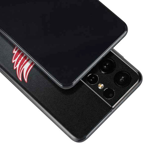 NHL Detroit Red Wings Black Background Galaxy S21 Ultra 5G Skin