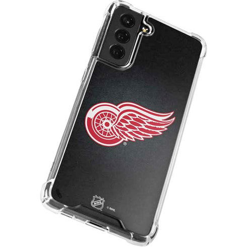 NHL Detroit Red Wings Black Background Galaxy S22 Clear Case