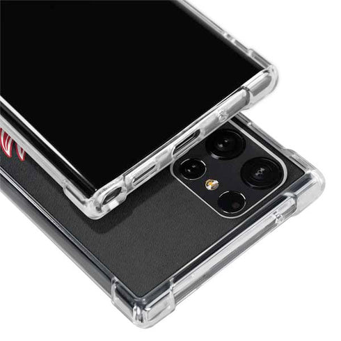 NHL Detroit Red Wings Black Background Galaxy S22 Ultra Clear Case