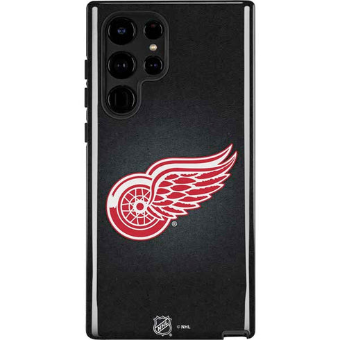 NHL Detroit Red Wings Black Background Galaxy S22 Ultra Pro Case