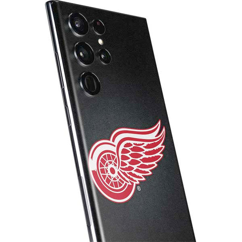 NHL Detroit Red Wings Black Background Galaxy S22 Ultra Skin