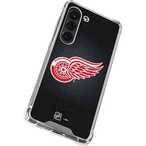 NHL Detroit Red Wings Black Background Galaxy S23 Clear Case