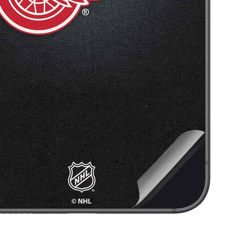 NHL Detroit Red Wings Black Background Galaxy S23 FE Skin