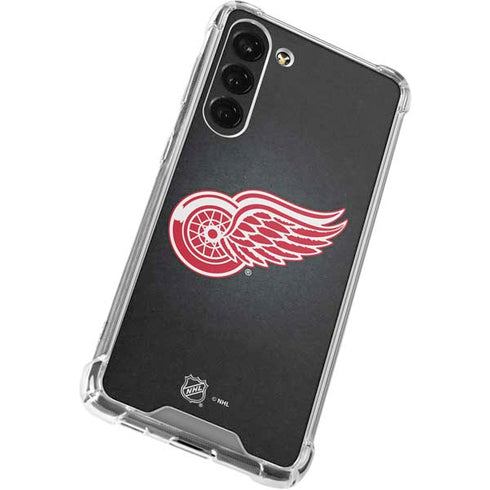 NHL Detroit Red Wings Black Background Galaxy S23 Plus Clear Case