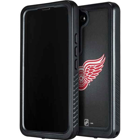 NHL Detroit Red Wings Black Background Galaxy S23 Plus Waterproof Case