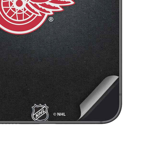 NHL Detroit Red Wings Black Background Galaxy S23 Skin