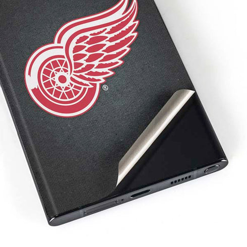 NHL Detroit Red Wings Black Background Galaxy S23 Ultra Skin