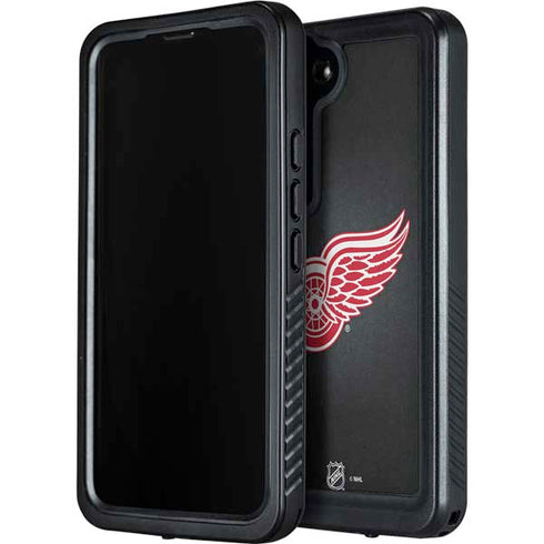 NHL Detroit Red Wings Black Background Galaxy S23 Waterproof Case