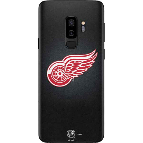 NHL Detroit Red Wings Black Background Galaxy S9 Plus Skin