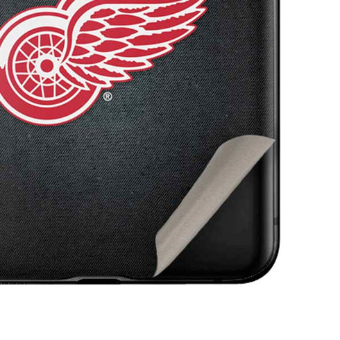 NHL Detroit Red Wings Black Background Galaxy Z Flip Skin