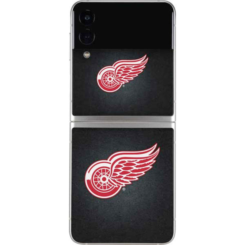 NHL Detroit Red Wings Black Background Galaxy Z Flip3 5G Skin