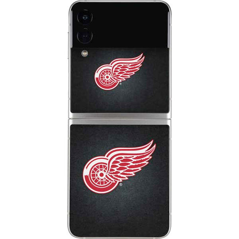 NHL Detroit Red Wings Black Background Galaxy Z Flip4 5G Skin