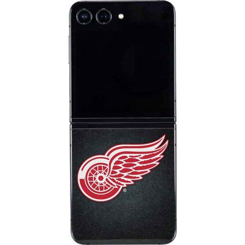 NHL Detroit Red Wings Black Background Galaxy Z Flip5 5G Skin