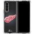 NHL Detroit Red Wings Black Background Galaxy Z Fold4 5G Clear Case