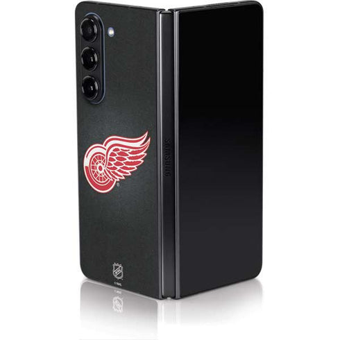 NHL Detroit Red Wings Black Background Galaxy Z Fold5 5G Skin