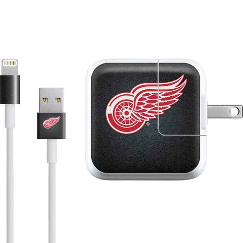 NHL Detroit Red Wings Black Background iPad Charger (10W USB) Skin