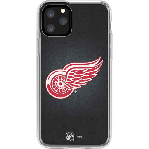 NHL Detroit Red Wings Black Background iPhone 11 Pro Clear Case
