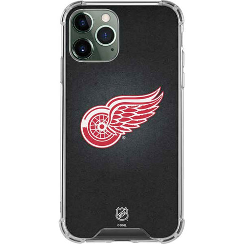 NHL Detroit Red Wings Black Background iPhone 11 Pro Max Clear Case