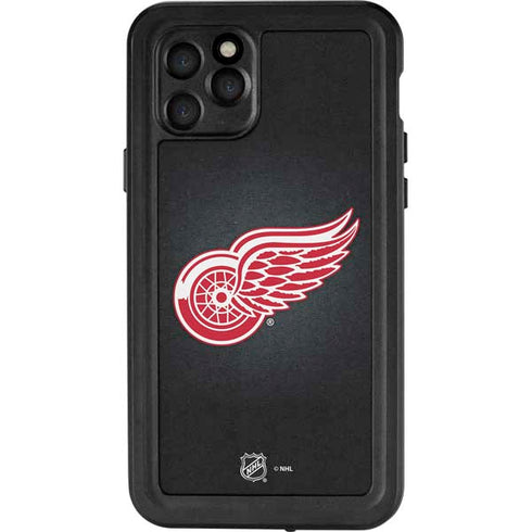 NHL Detroit Red Wings Black Background iPhone 11 Pro Waterproof Case