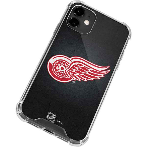 NHL Detroit Red Wings Black Background iPhone 12 Clear Case