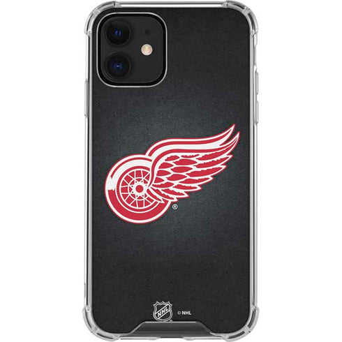 NHL Detroit Red Wings Black Background iPhone 12 Mini Clear Case