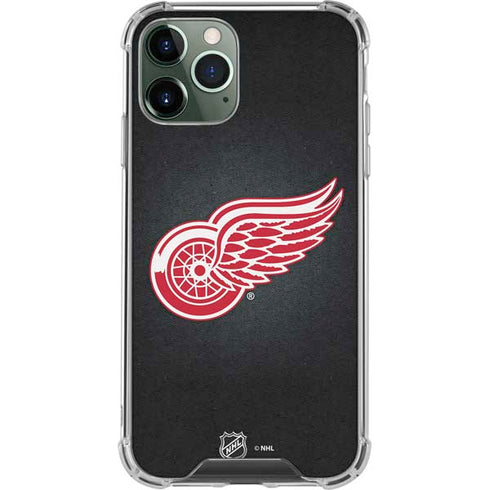 NHL Detroit Red Wings Black Background iPhone 12 Pro Clear Case