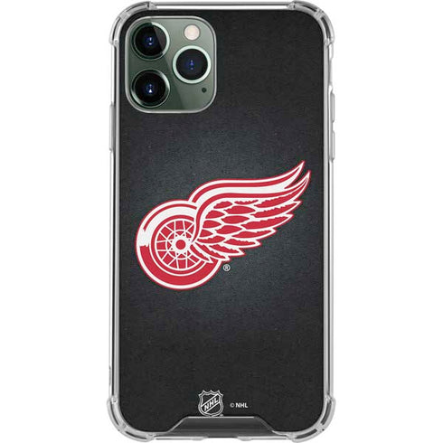 NHL Detroit Red Wings Black Background iPhone 12 Pro Max Clear Case