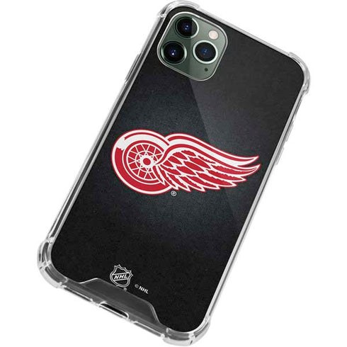 NHL Detroit Red Wings Black Background iPhone 12 Pro Max Clear Case
