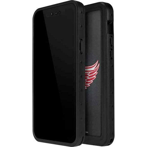 NHL Detroit Red Wings Black Background iPhone 12 Pro Waterproof Case