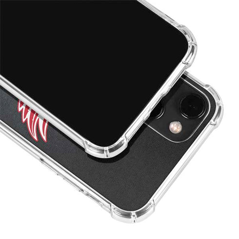 NHL Detroit Red Wings Black Background iPhone 13 Mini Clear Case