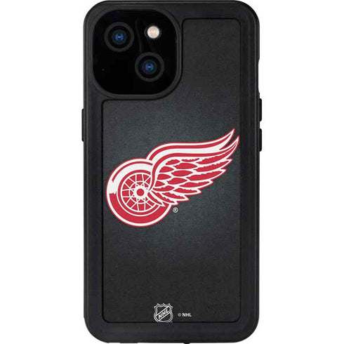 NHL Detroit Red Wings Black Background iPhone 13 Mini Waterproof Case