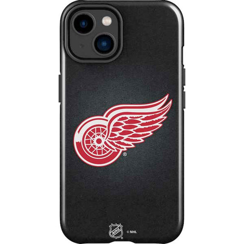 NHL Detroit Red Wings Black Background iPhone 15 Plus Impact Case