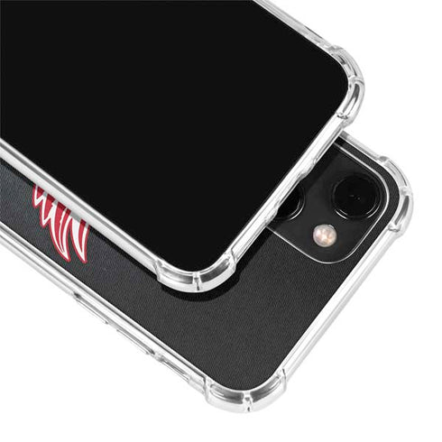NHL Detroit Red Wings Black Background iPhone 14 Plus Clear Case