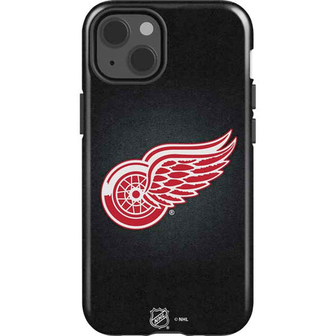 NHL Detroit Red Wings Black Background iPhone 15 Impact Case