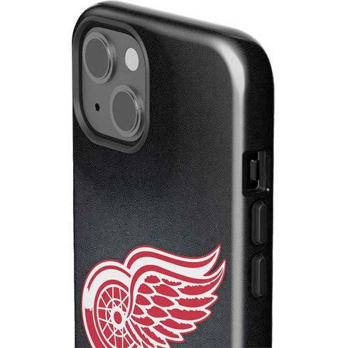 NHL Detroit Red Wings Black Background iPhone 15 Impact Case