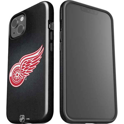 NHL Detroit Red Wings Black Background iPhone 15 Impact Case